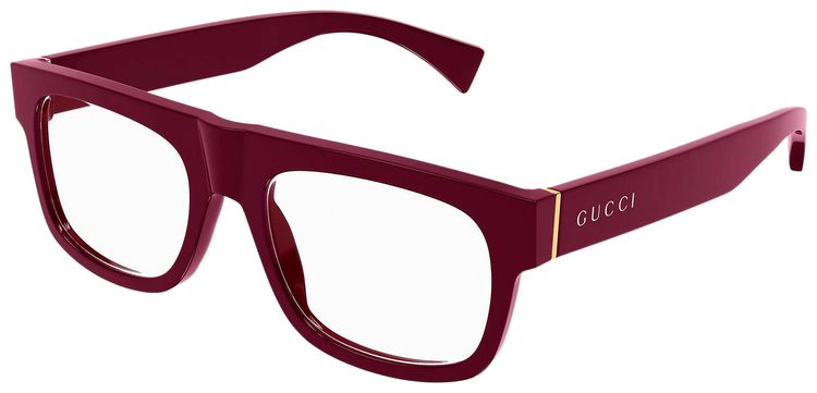 Gucci Square Frame Eyeglasses Burgundy