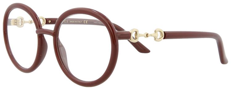 Gucci Round Frame Eyeglasses Red