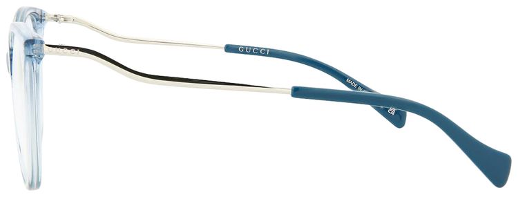 Gucci Cat Eye Frame Eyeglasses LightBlueSilver