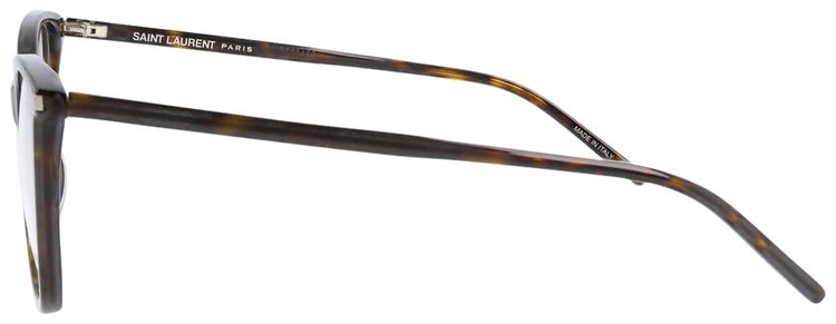 Saint Laurent Cat Eye Frame Eyeglasses Havana
