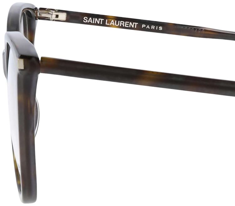 Saint Laurent Cat Eye Frame Eyeglasses Havana