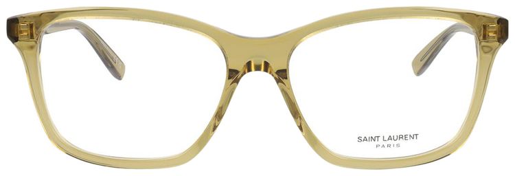 Saint Laurent Square Frame Eyeglasses Yellow