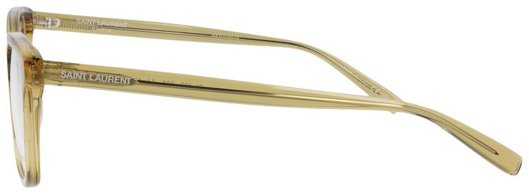Saint Laurent Square Frame Eyeglasses Yellow