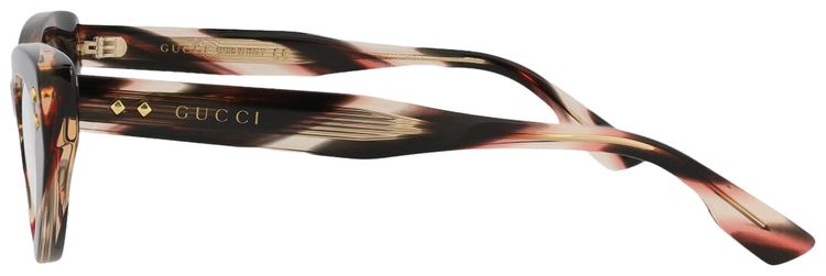 Gucci Cat Eye Frame Eyeglasses Havana