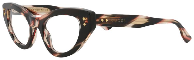 Gucci Cat Eye Frame Eyeglasses Havana