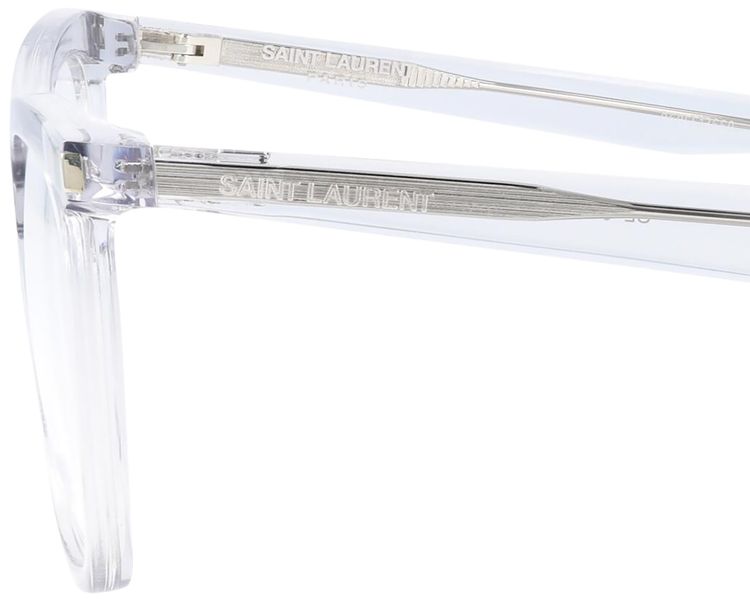 Saint Laurent Cat Eye Frame Eyeglasses Grey