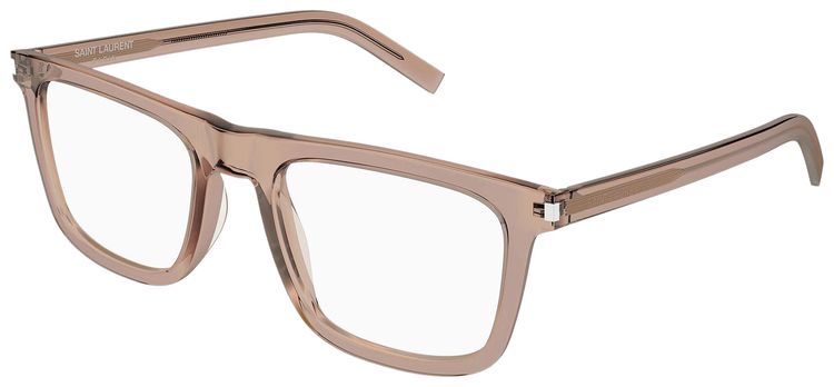 Saint Laurent Square Frame Eyeglasses Brown