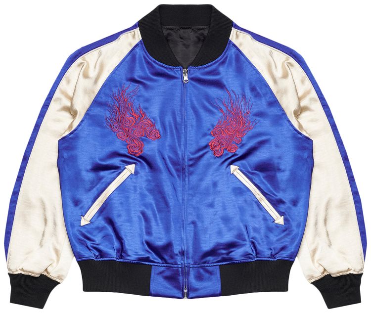 Y 3 JFA Souvenir Jacket Bold BlueChampagneBlack