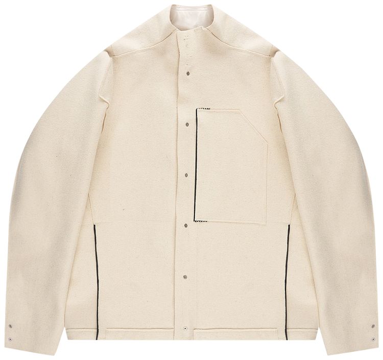 Acronym Wool Shirt Jacket White