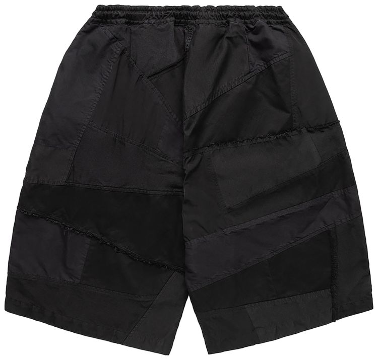 Comme des Garcons Homme Plus Dyed Patchwork Shorts Black