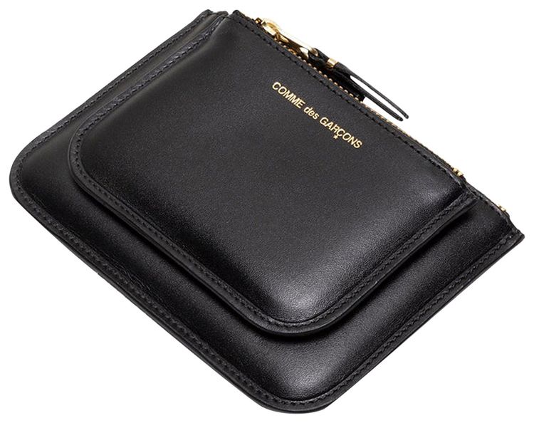 Comme des Garcons Wallet Outside Pocket Wallet Black