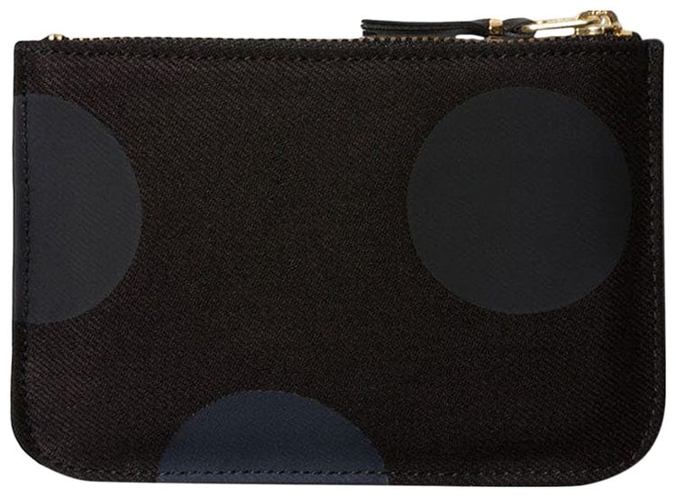 Comme des Garcons Wallet Rubber Dot Wallet Black