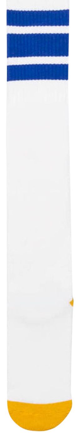 Kapital Heel Smilie Embroidered Skateres Knee High Socks WhiteBlue