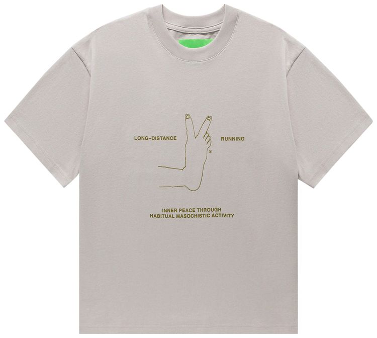Mister Green Inner Peace Tee Desert SnowChartreuse