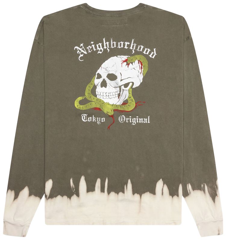 Neighborhood Savage Long Sleeve Crewneck Olive Drab