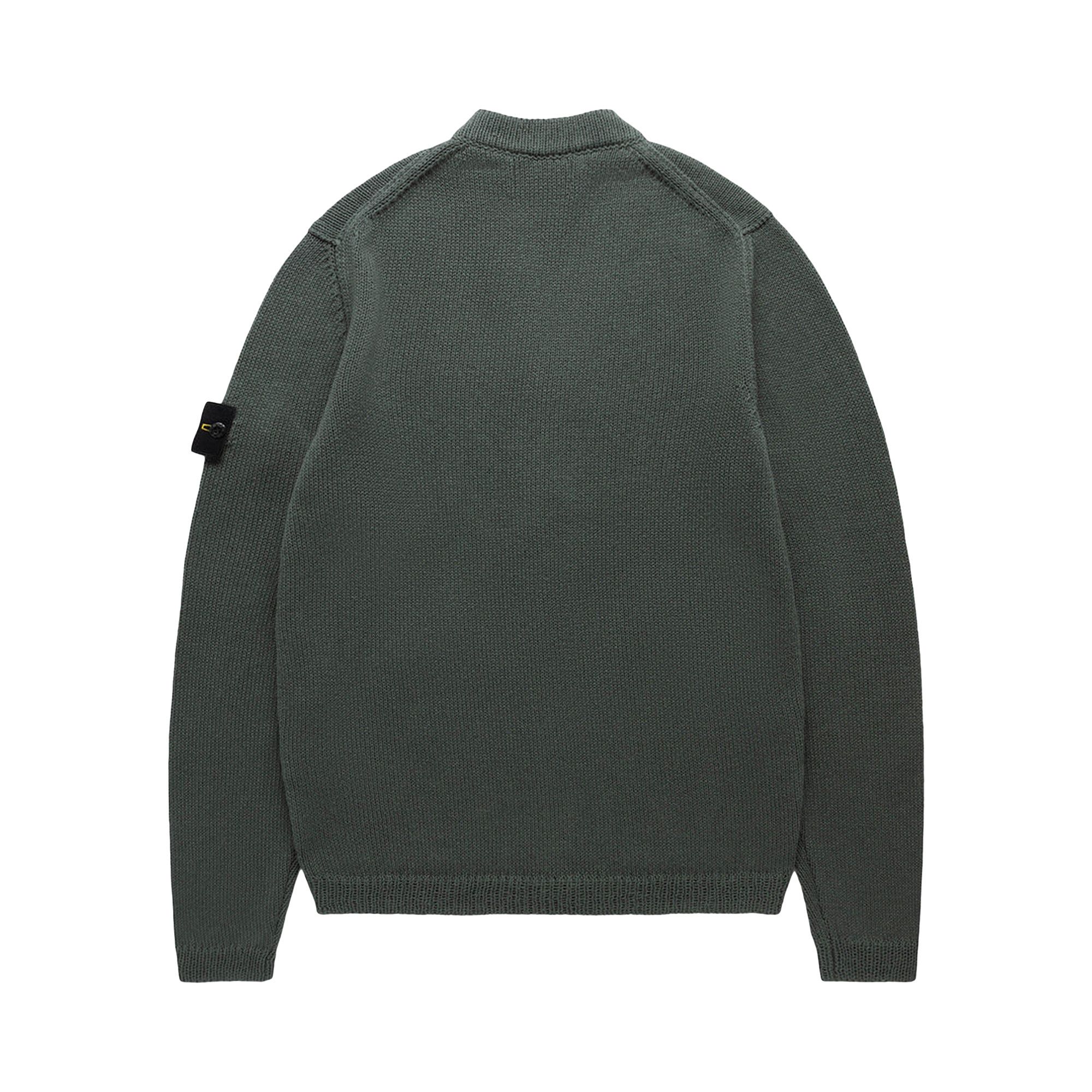 Buy Stone Island Patch Cardigan 'Green' - 8015527D3 V0059 | GOAT