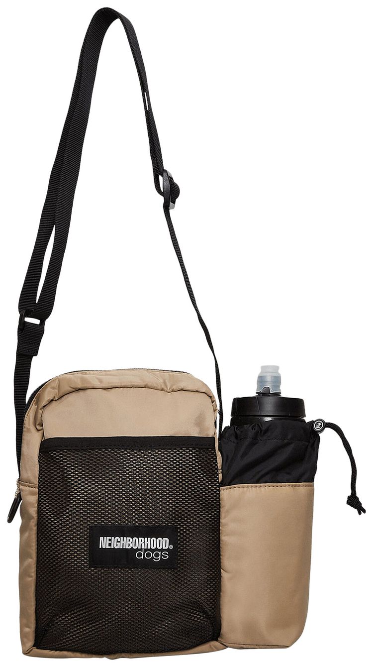 Neighborhood Dog Walking Shoulder Bag Beige
