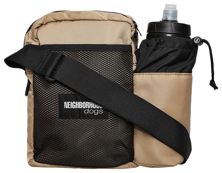 Neighborhood Dog Walking Shoulder Bag Beige