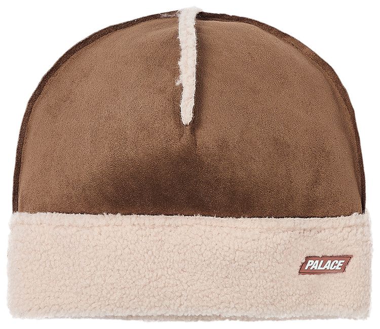 Palace Shearling Beanie Caked Brown