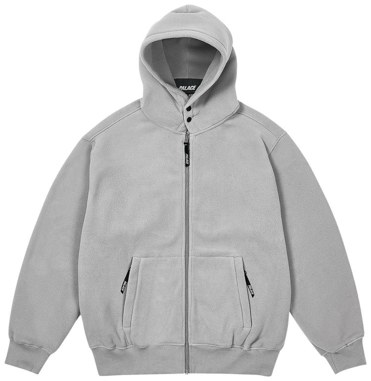 Palace Polartec Lazer Zip Hood Concrete Grey