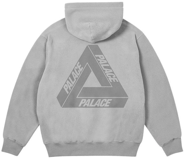 Palace Polartec Lazer Zip Hood Concrete Grey
