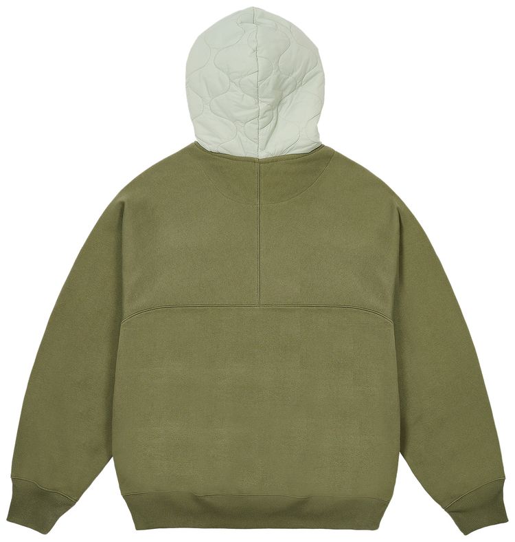 Palace Baffled Font Hood The Deep Green