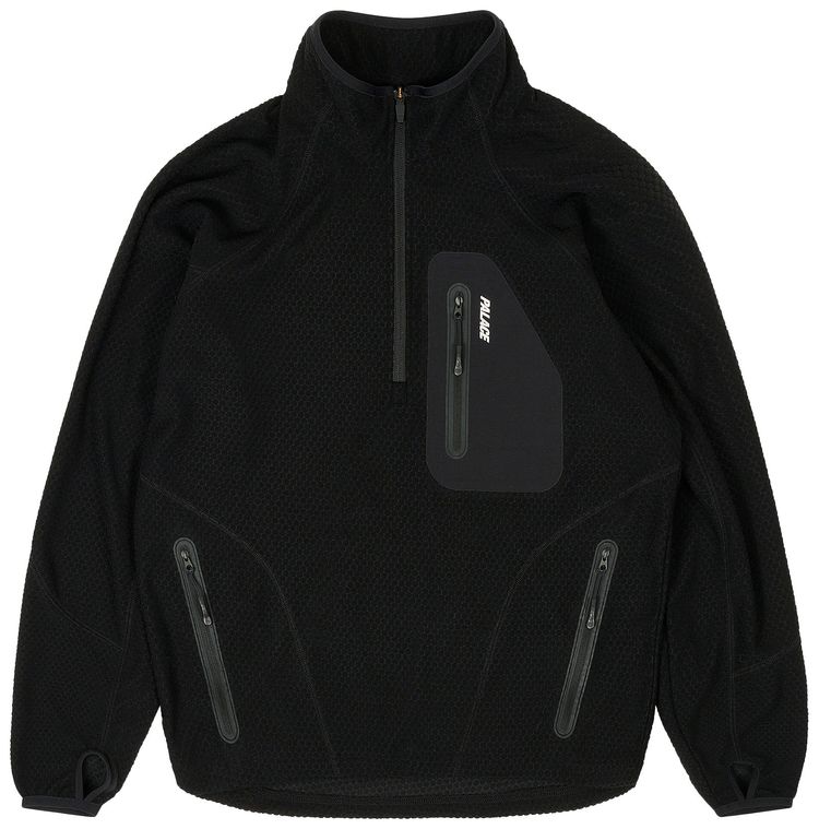 Palace Run It 12 Zip Thermal Track Jacket Black
