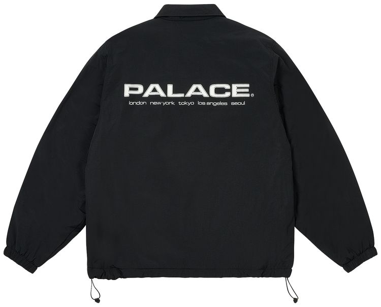 Palace Fleece Lined Coach Jacket Black