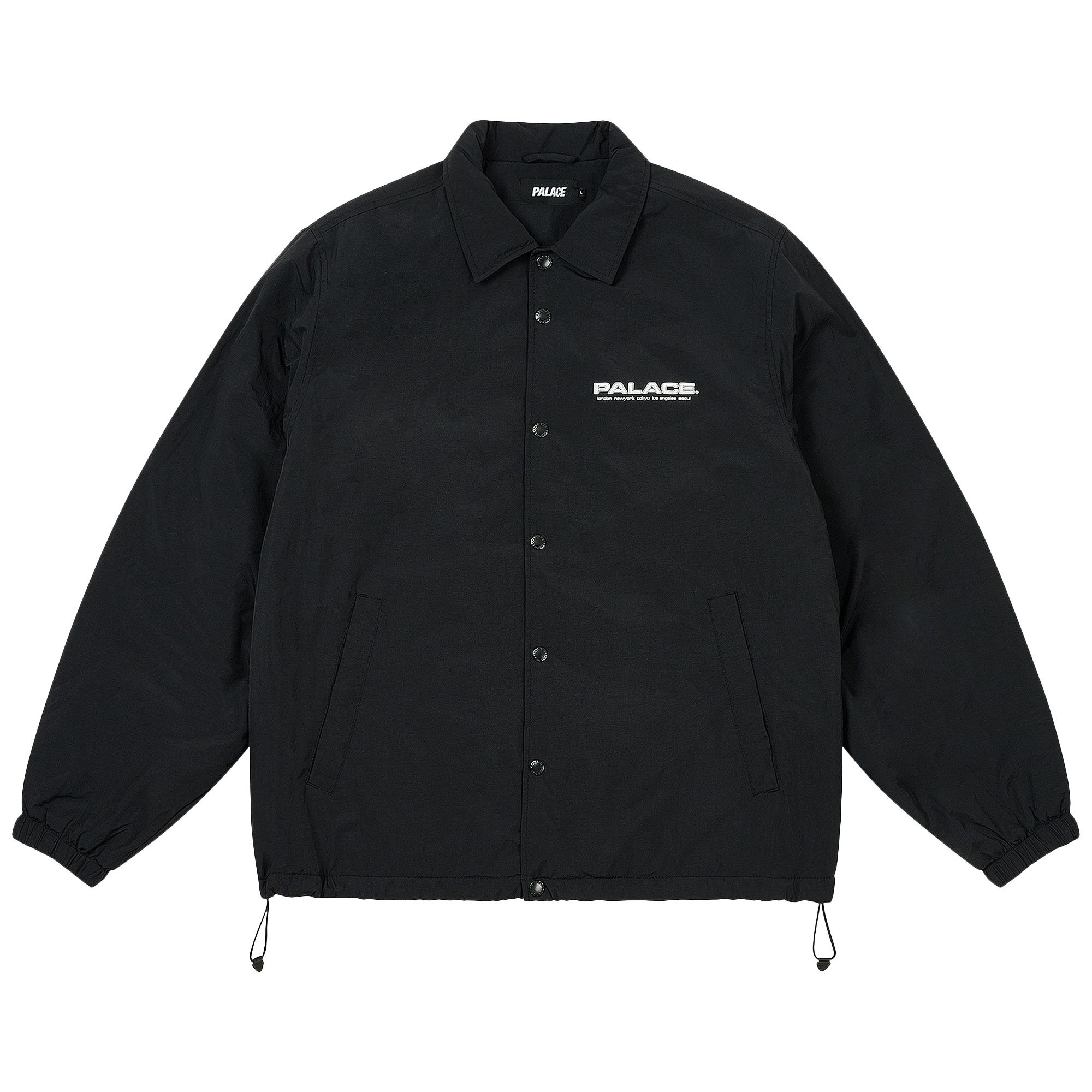 Size m Palace Fleece Lined Coach Jacket 'Black'