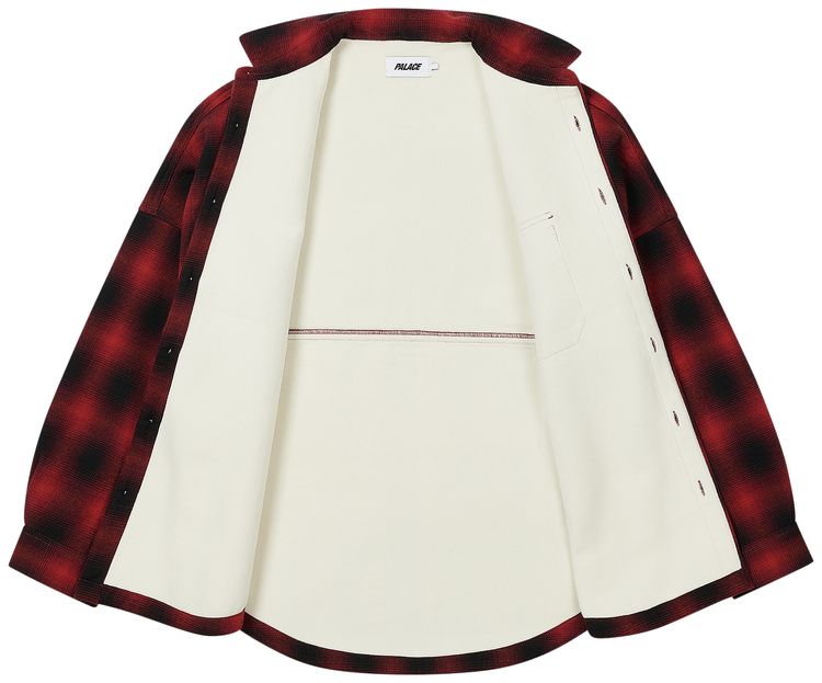 Palace Ombre Flannel Shirt Red