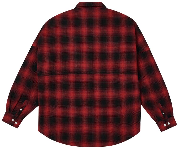 Palace Ombre Flannel Shirt Red