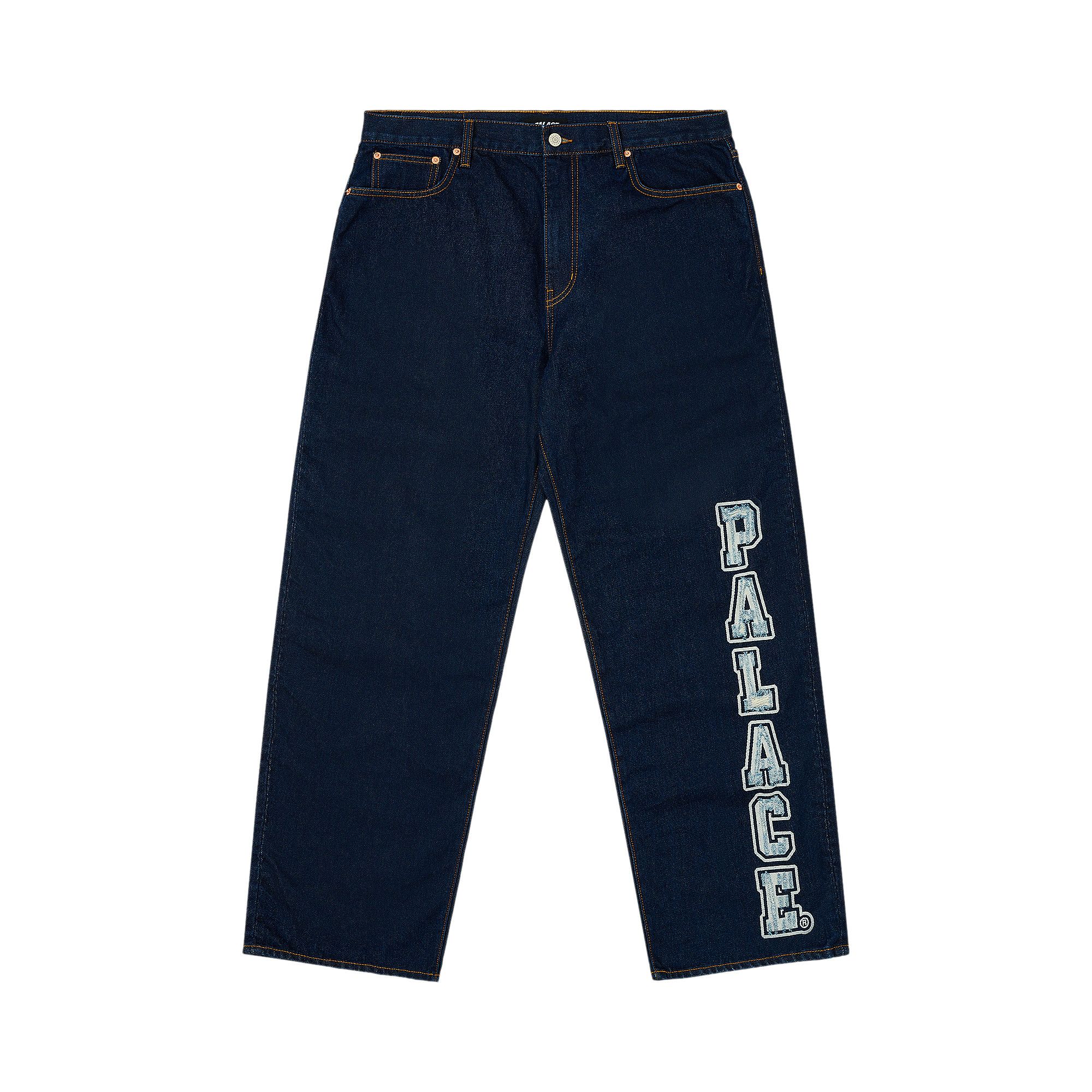 Buy Palace P90 College Stress Baggy Jean 'Indigo Wash' - P27T050