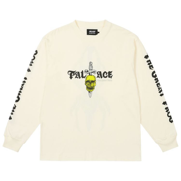 Palace TGF Long Sleeve White