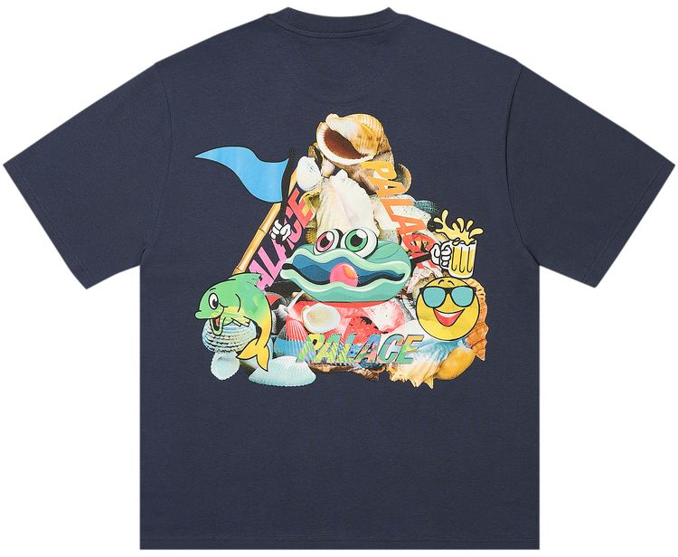 Palace P Sea T Shirt Navy