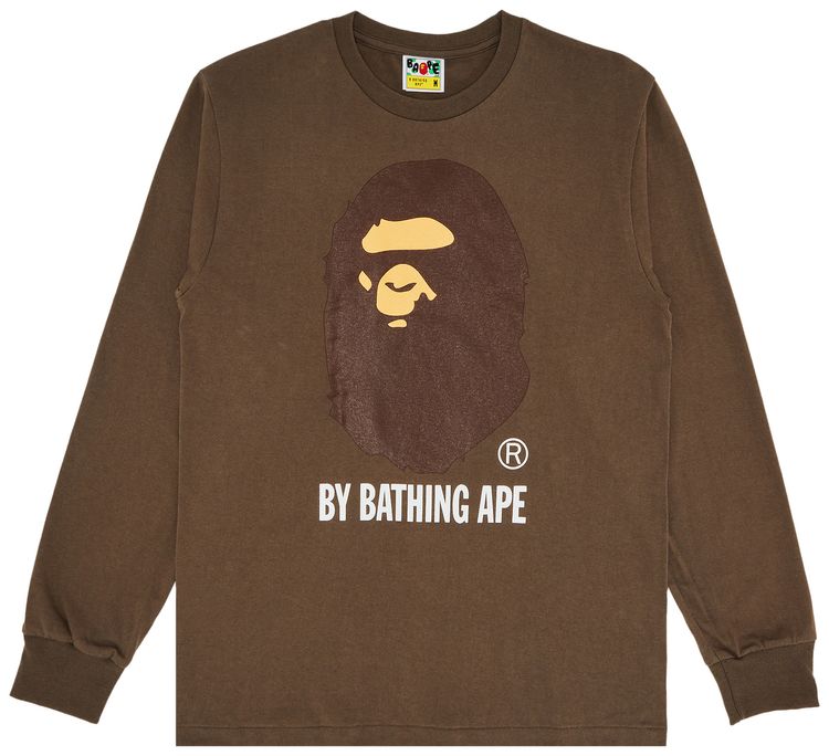 BAPE By Bathing Ape Long Sleeve Tee Brown