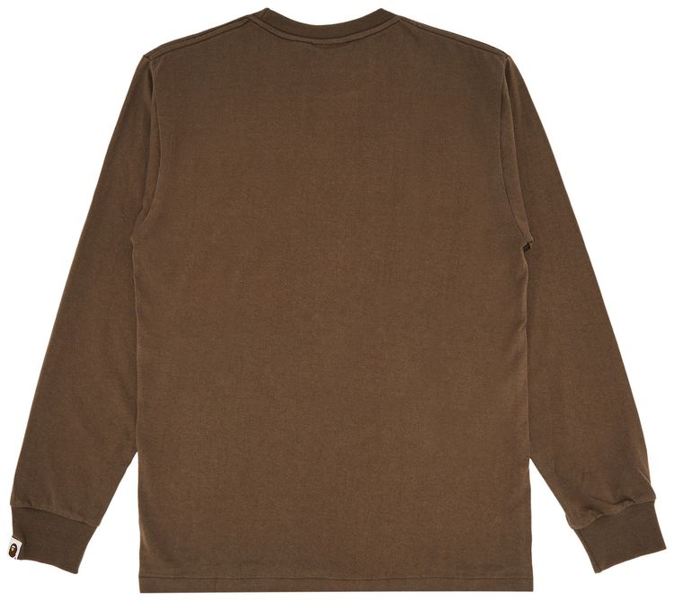 BAPE By Bathing Ape Long Sleeve Tee Brown