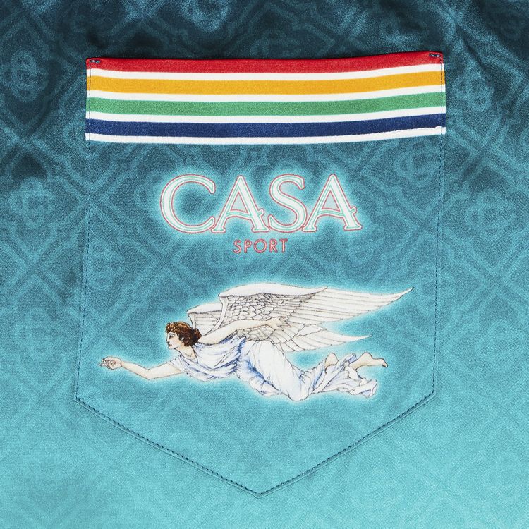 Casablanca Silk Shorts La Deesse Du Stade