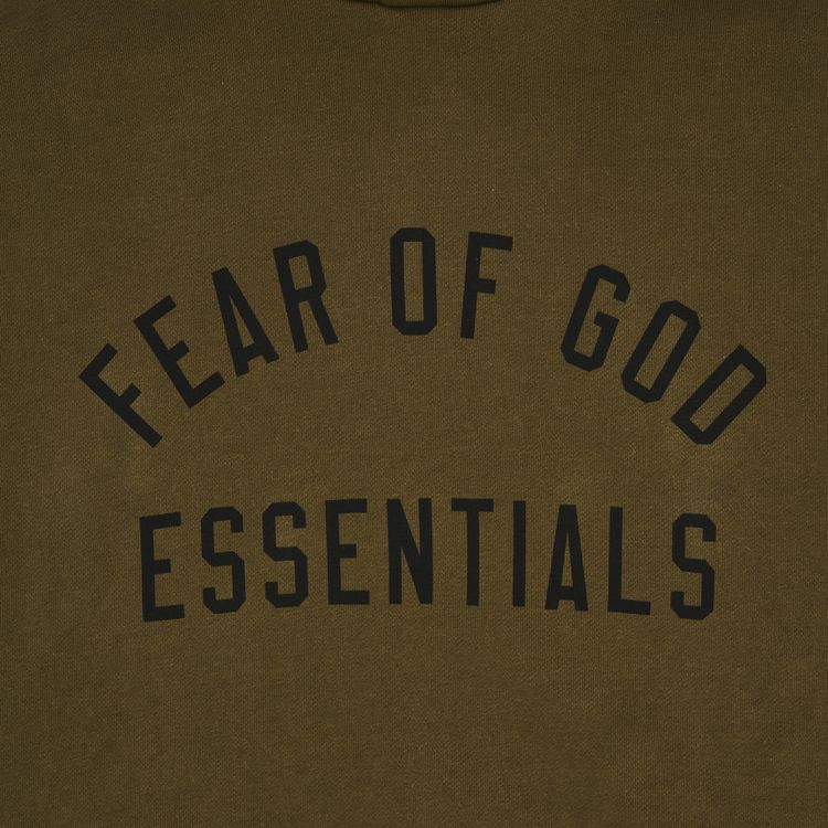Fear of God Essentials Fleece Hoodie Olive