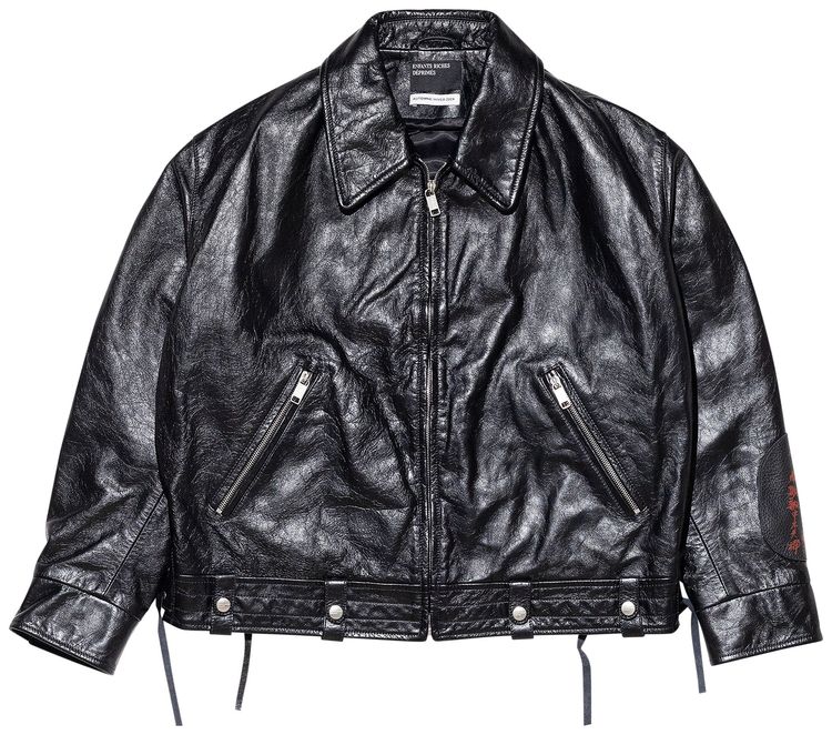 Enfants Riches Deprimes Midnight Oil Aviator Jacket Black
