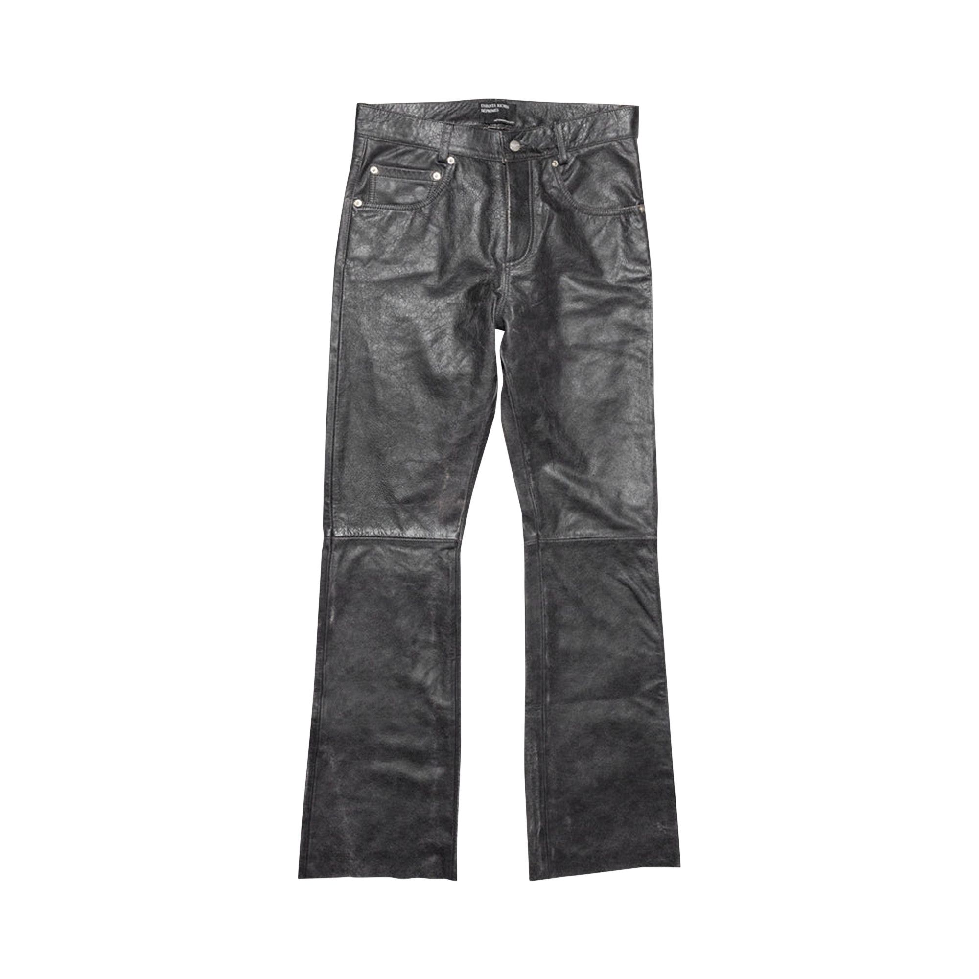 Buy Enfants Riches Déprimés Distressed Raw Hem Leather Flare