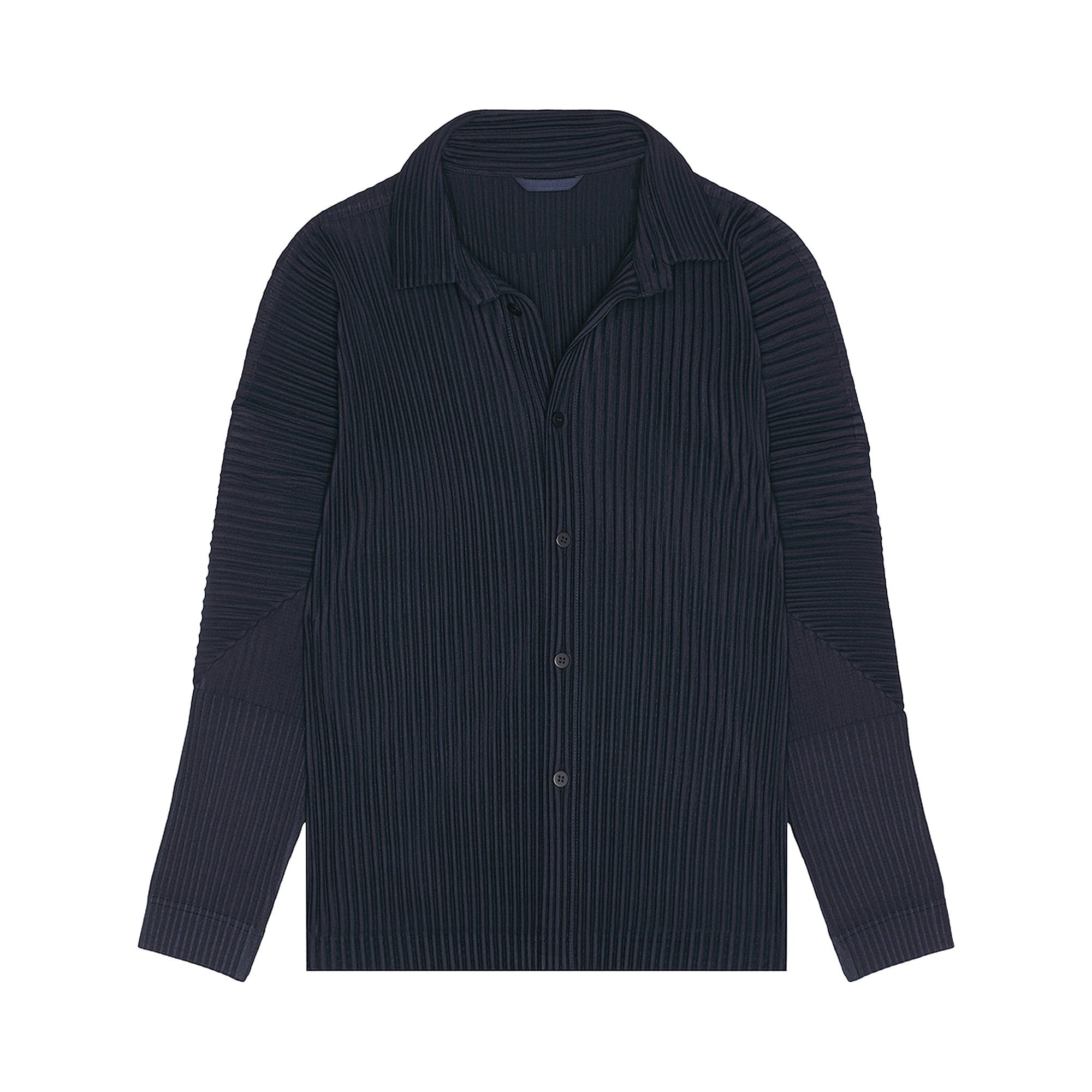 Buy Homme Plissé Issey Miyake MC November Shirt 'Midnight Blue