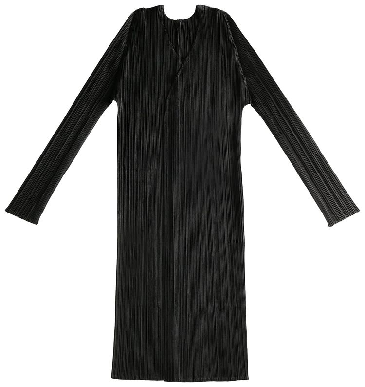 Pleats Please Issey Miyake Basics Coat Black