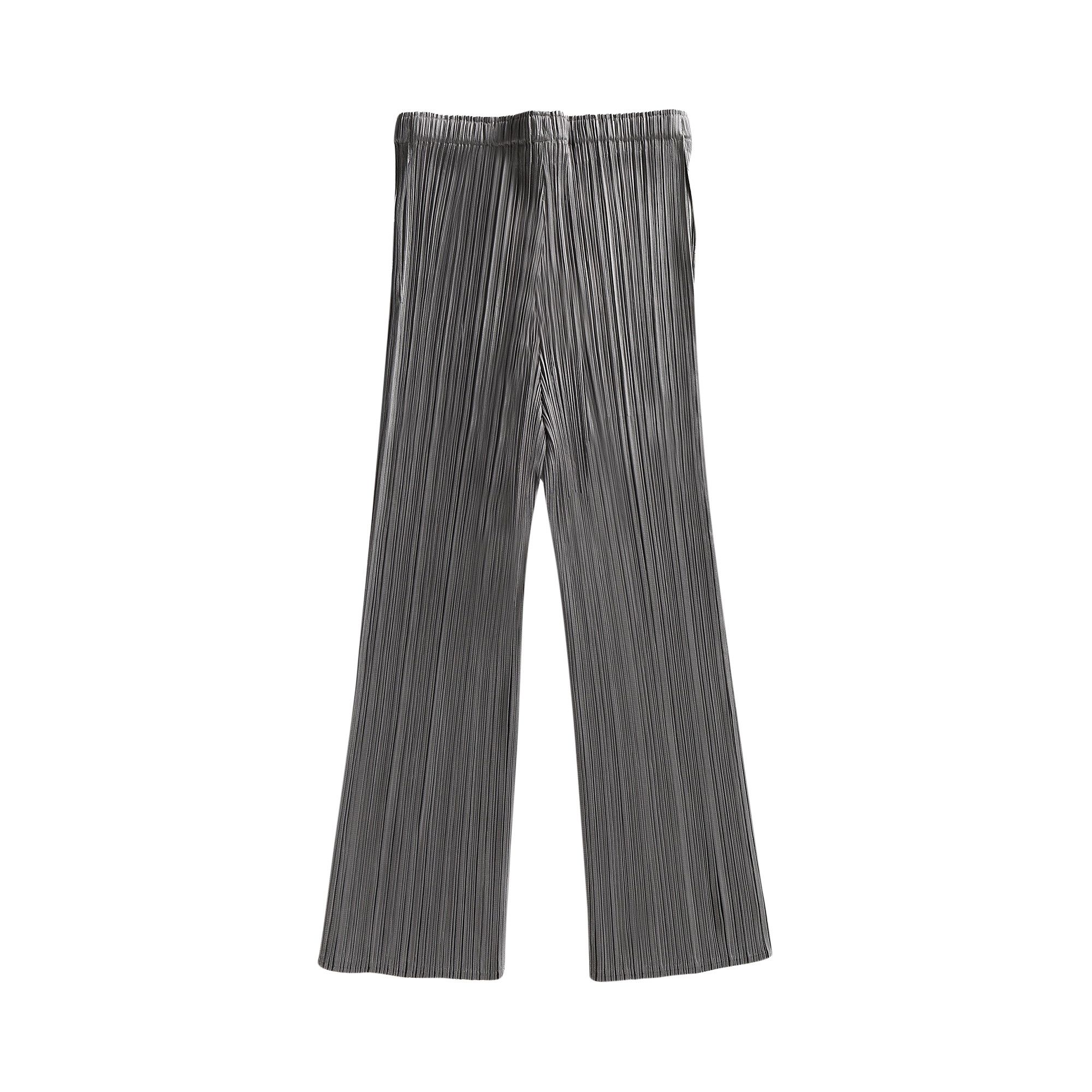 Buy Pleats Please Issey Miyake Basics Pants 'Grey
