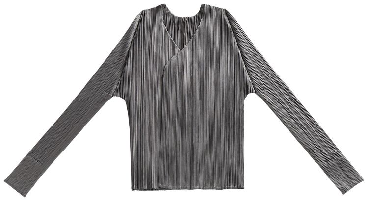 Pleats Please Issey Miyake Basics Cardigan Grey