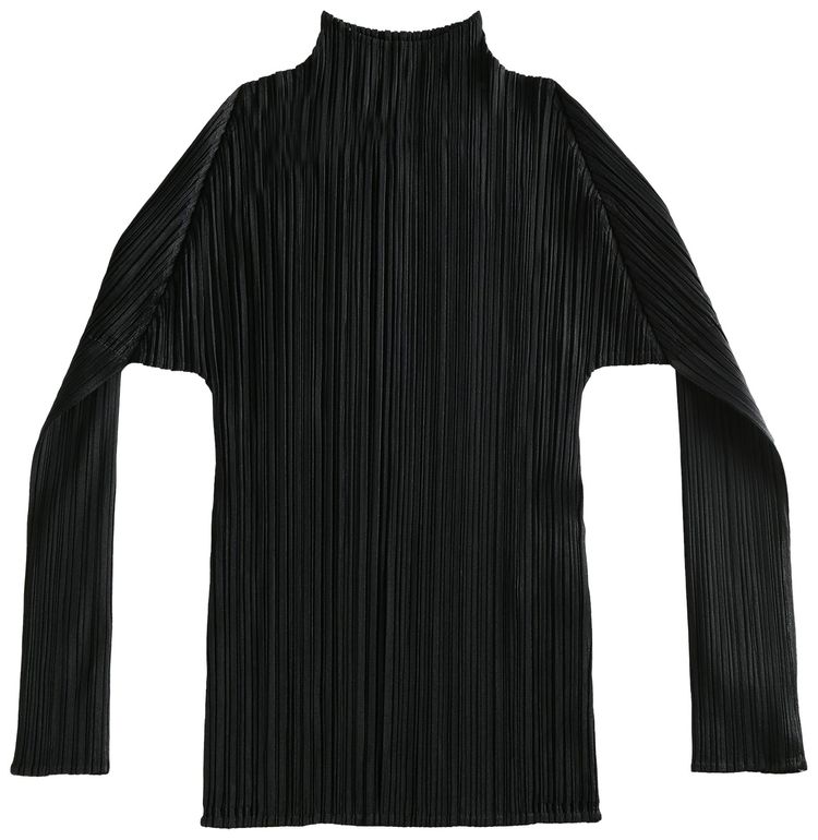 Pleats Please Issey Miyake Basics Shirt Black
