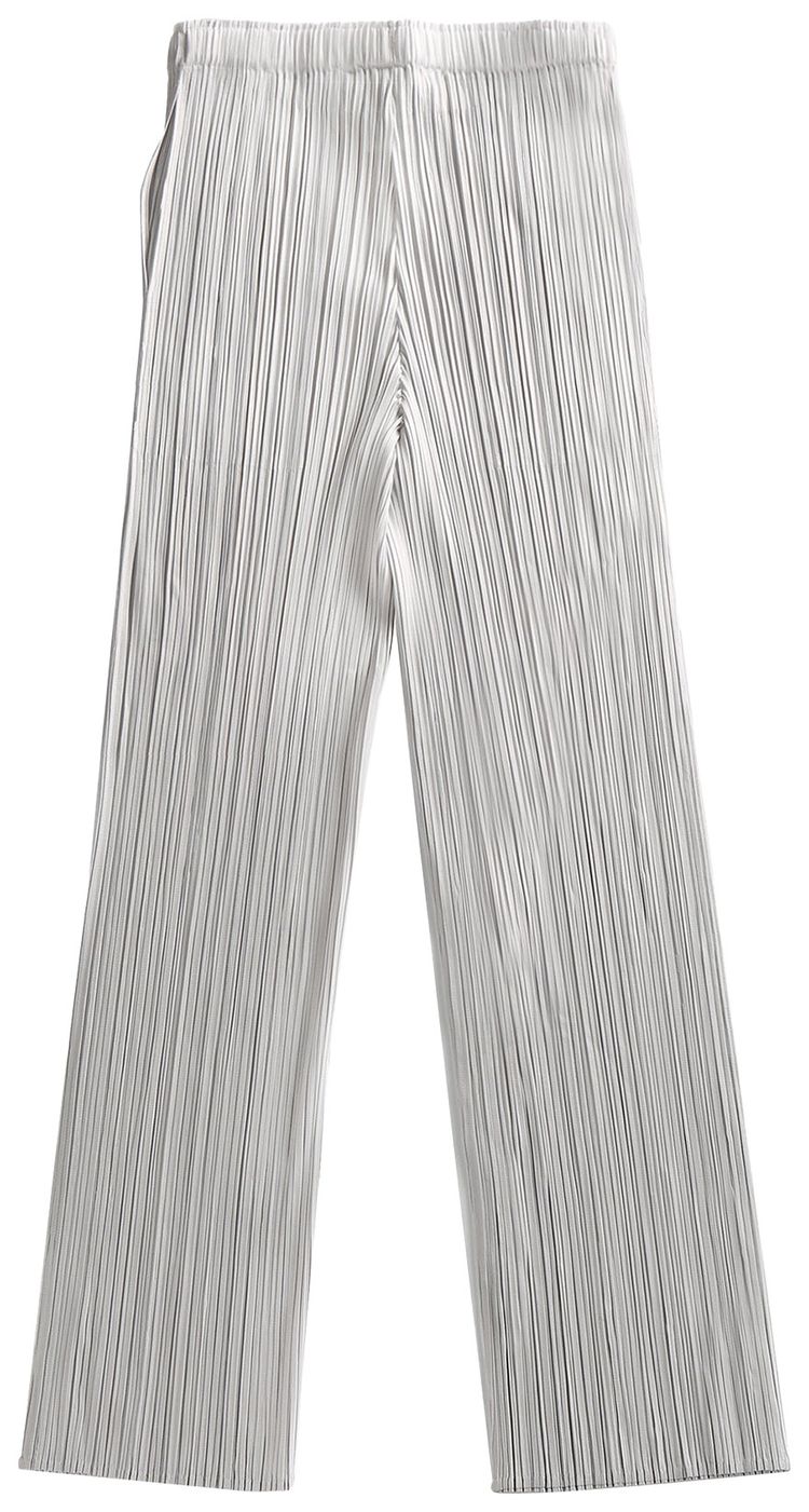 Pleats Please Issey Miyake Basics Pants Light Grey