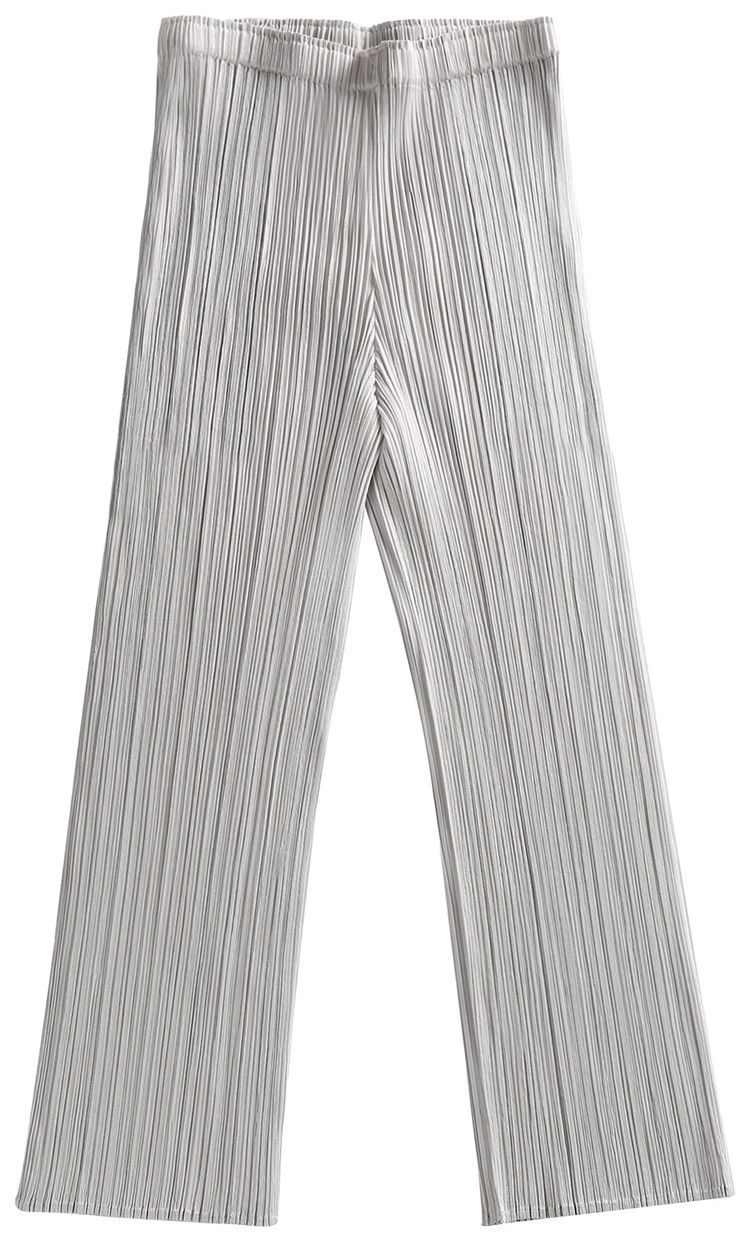 Pleats Please Issey Miyake Basics Pants Light Grey