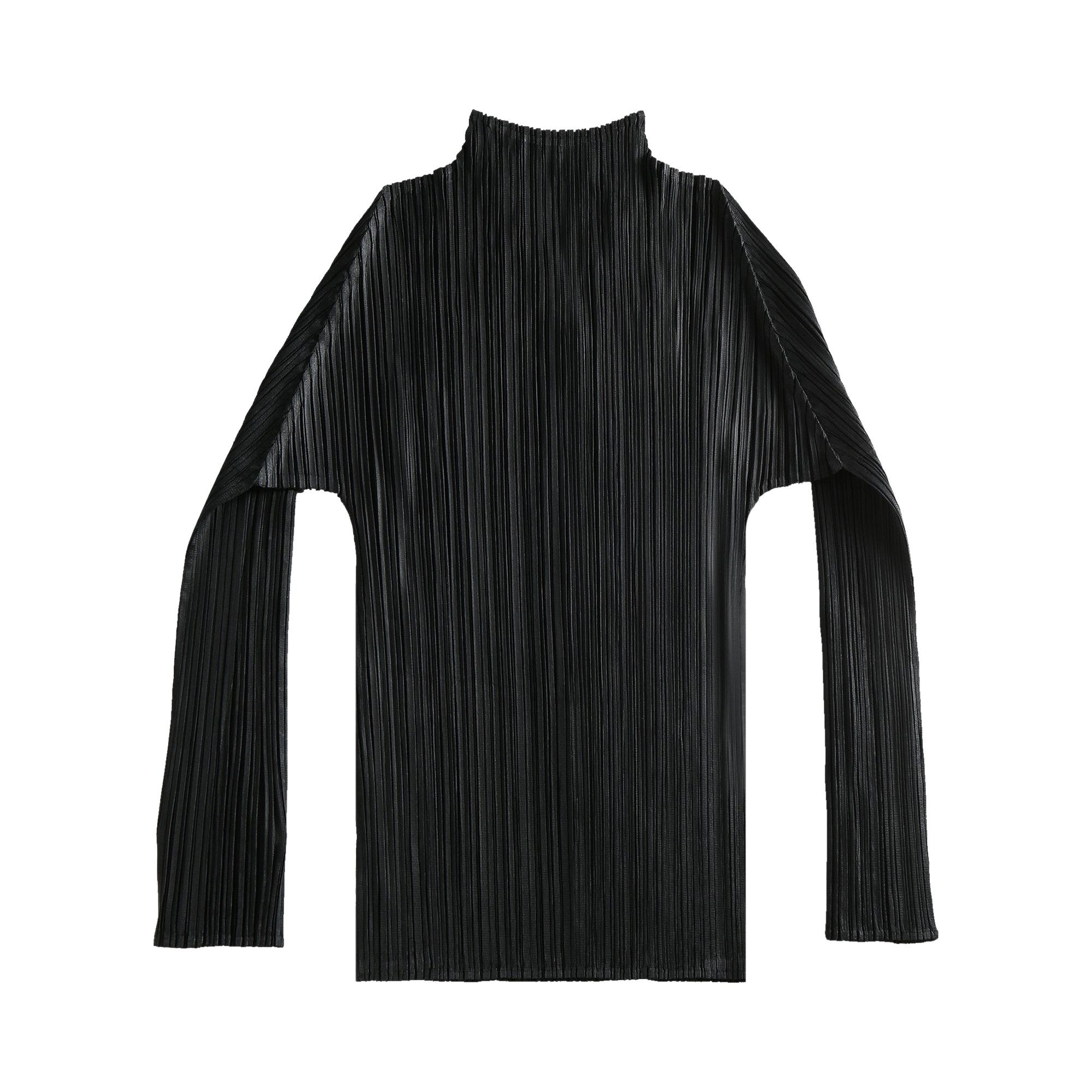 Buy Pleats Please Issey Miyake Basics Shirt 'Black' - PP49JK104 15
