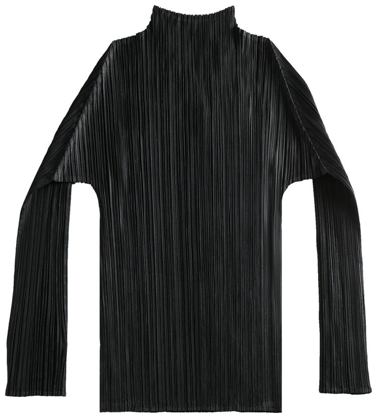 Pleats Please Issey Miyake Basics Shirt Black