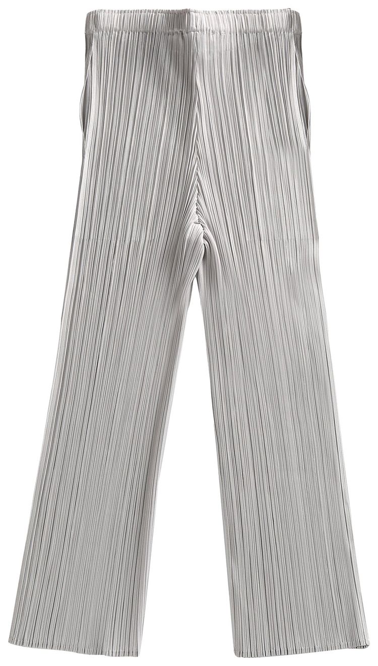 Pleats Please Issey Miyake Basics Pants Light Grey